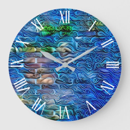 Fringe Heaven and Earth Dream Art Collection Large Clock