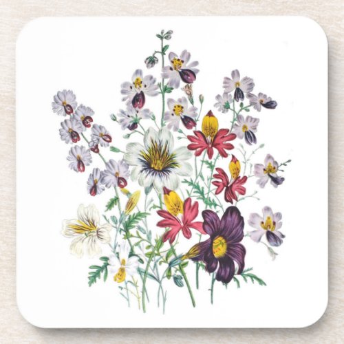 Fringeflowers and Velvet Trumpet Flowers Coaster