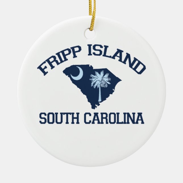 Fripp Island. Ceramic Ornament (Front)