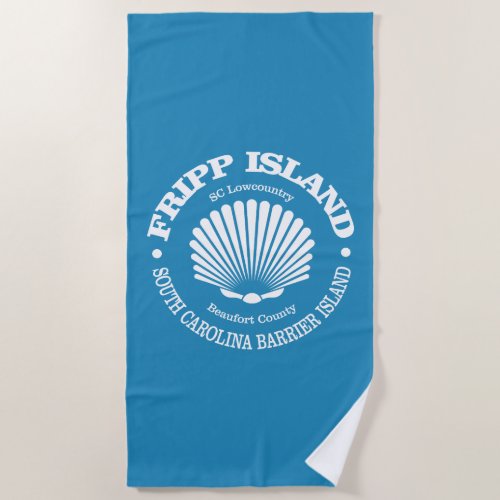 Fripp Island seashell Beach Towel