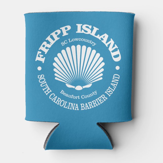 Fripp Island (seashell) Can Cooler (Front)