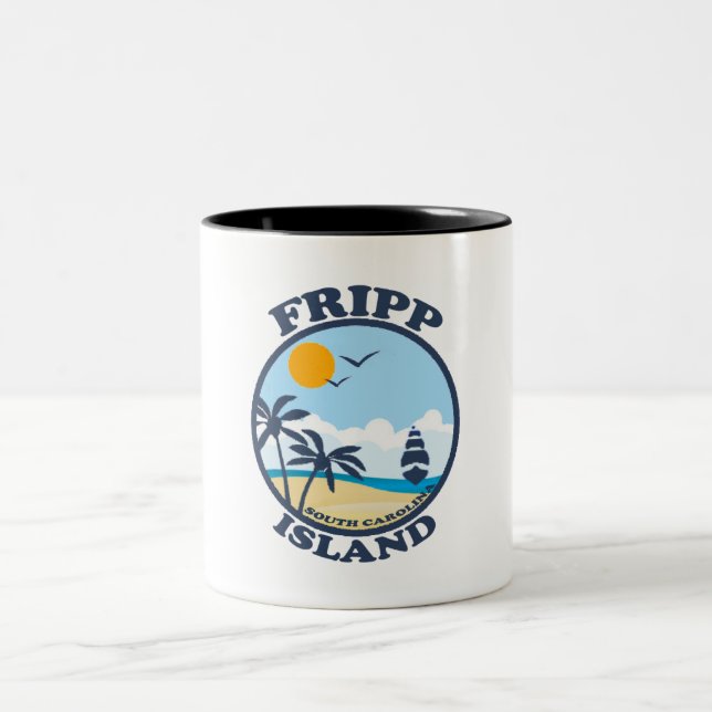 Fripp Island. Two-Tone Coffee Mug (Center)