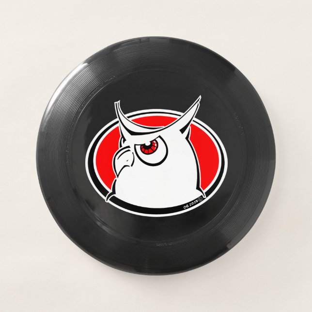 Frisbee, Black, Owl #2 Wham-O Frisbee (Front)
