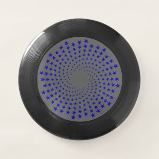 Frisbee - Blue Star Swirls