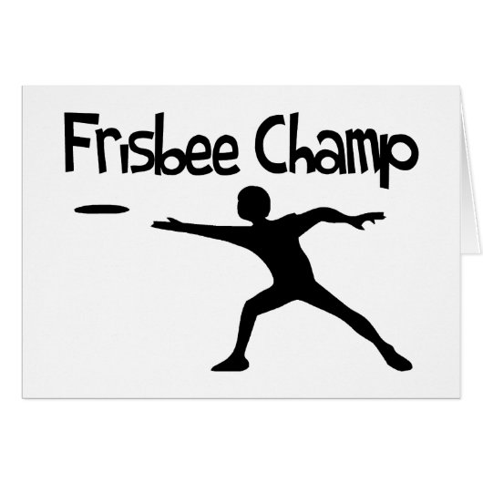 Frisbee Champ Cards (Front Horizontal)