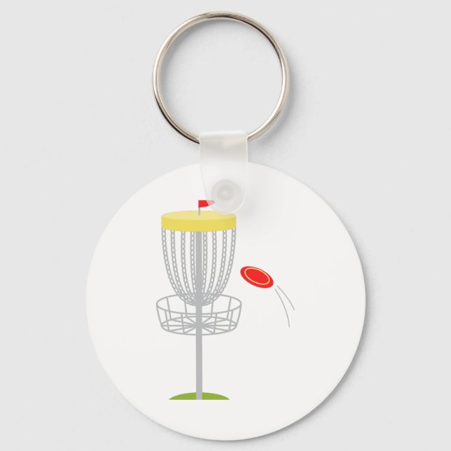 Frisbee Disc Golf Keychain (Front)