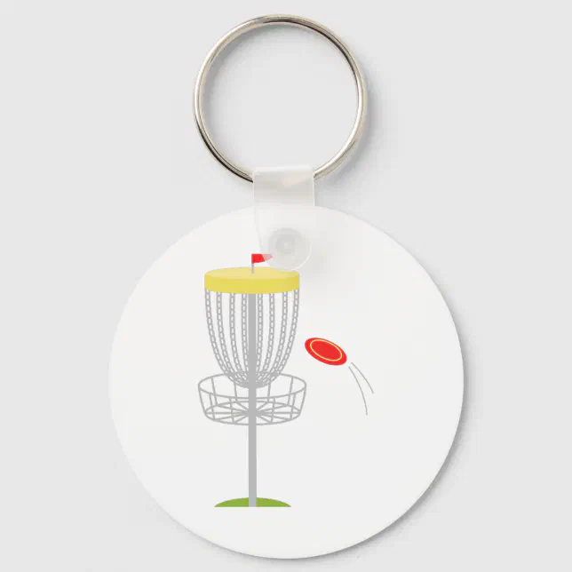 Frisbee Disc Golf Keychain Zazzle