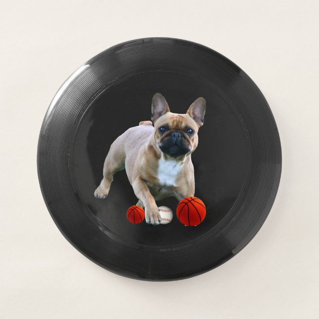 Frisbee disk French Bulldog Wham-O Fris (Front)