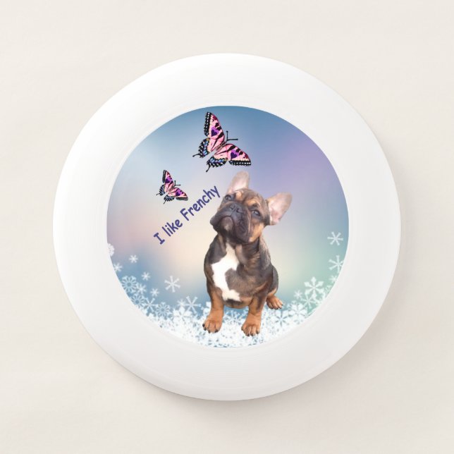 Frisbee disk French Bulldog Wham-O Fris (Front)