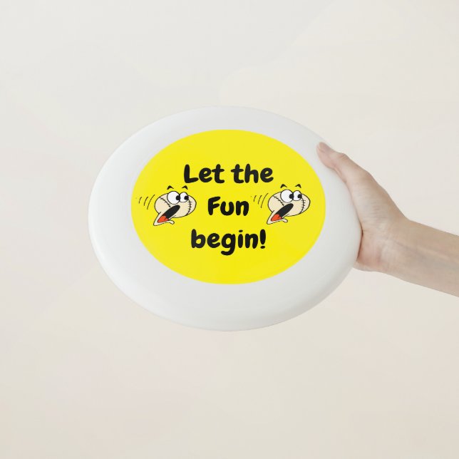 Frisbee Flying D Cute Let the Fun begin! (In Hand)