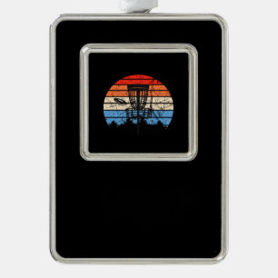 Frisbee Golf Disc Golf Retro Christmas Ornament