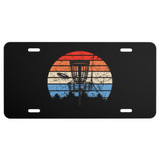 Frisbee Golf Disc Golf Retro License Plate