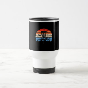 Frisbee Golf Disc Golf Retro  Travel Mug