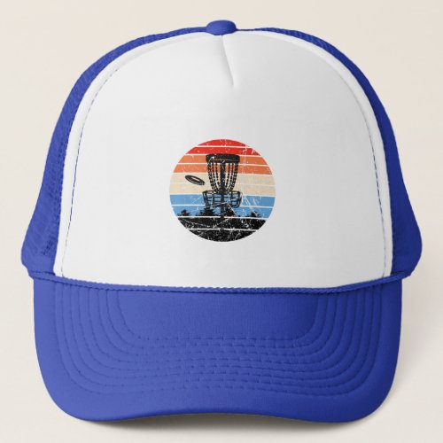 Frisbee Golf Disc Golf Retro Trucker Hat