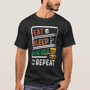 Frisbee Golf Eat Sleep Disc Golf Repeat Folf Frolf T-Shirt