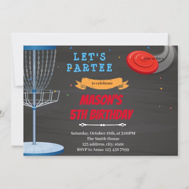 Frisbee Golf Invitation (Front)