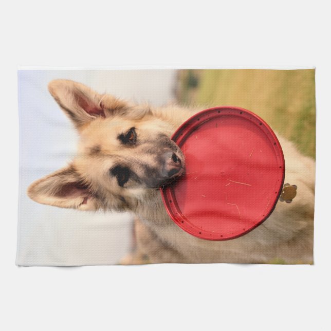 Frisbee Kitchen Towel (Horizontal)
