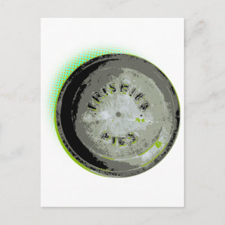 Frisbee Pie Tin Earth Colors Postcard