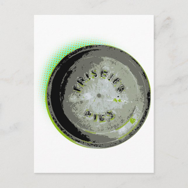 Frisbee Pie Tin Earth Colors Postcard (Front)