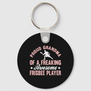 Frisbee Player Ultimate Frisbee Disc Golf Grandma  Keychain