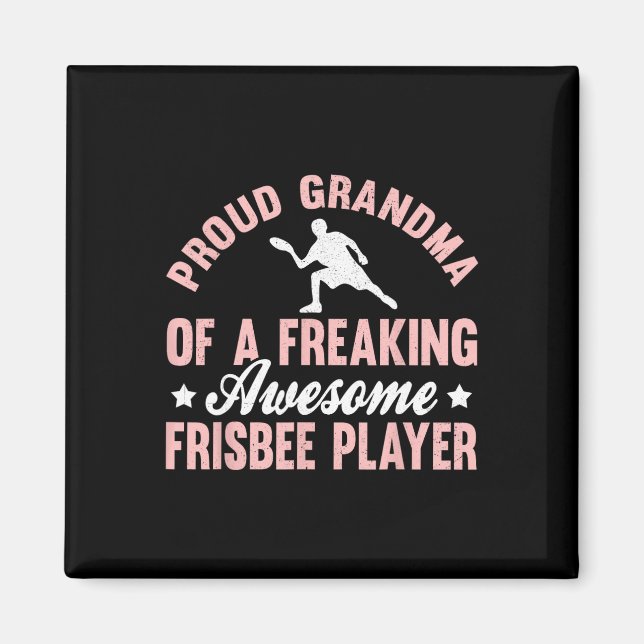 Frisbee Player Ultimate Frisbee Disc Golf Grandma  Magnet (Front)