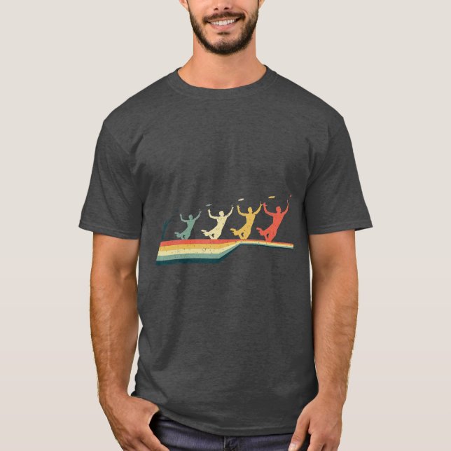 Frisbee  Vintage Retro Frisbee T-Shirt (Front)