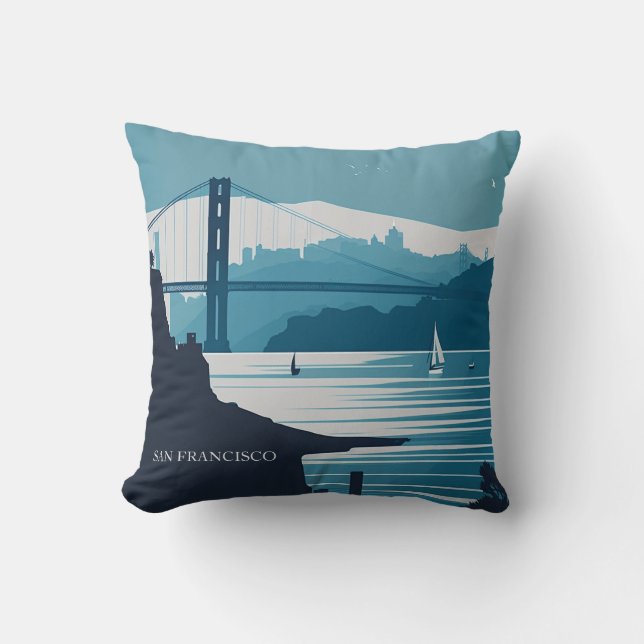 FRISCO BAY #1 THROW PILLOW (Front)