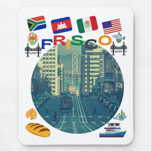 Frisco cable car   mouse pad