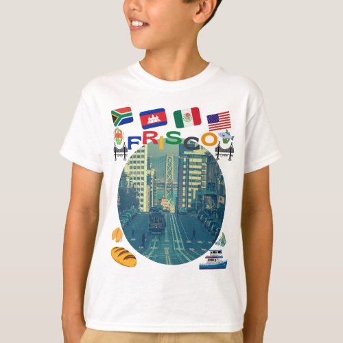 Frisco cable car T_Shirt