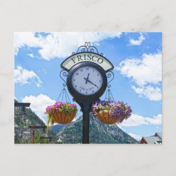 Frisco  Colorado  Clock Postcard by catherinesherman at Zazzle