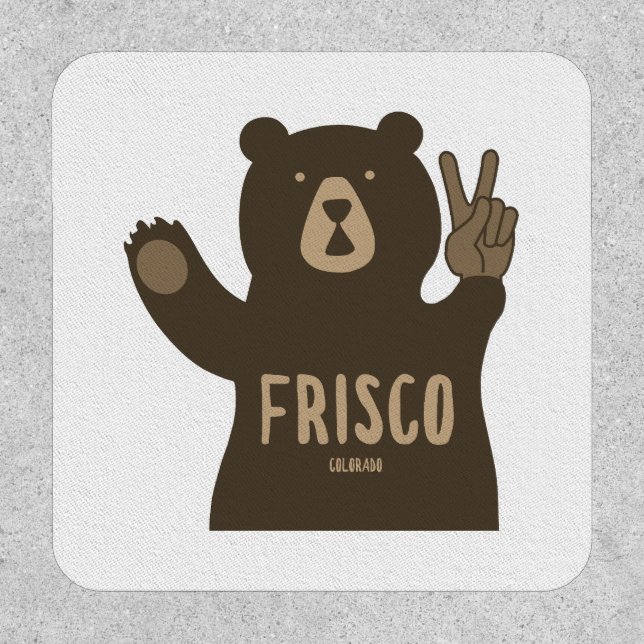 Frisco Colorado Peace Bear Patch (Front)