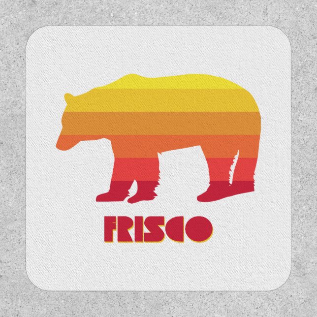 Frisco Colorado Rainbow Bear Patch (Front)