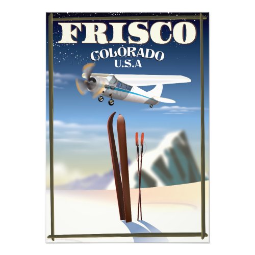 Frisco Colorado USA travel poster