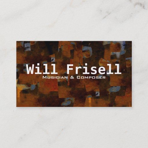 Customizable "Frisell" Business Card Template