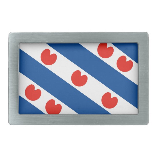Frisia frisian flag netherlands country region belt buckle (Front)