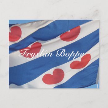 Frisian Flag Fryslân Boppe Postcard Kaart by hollandshop at Zazzle
