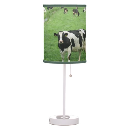 Frisian Holstein Cows Table Lamp