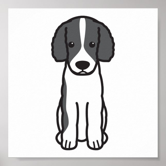 Frisian Water Dog Cartoon Poster (Front)