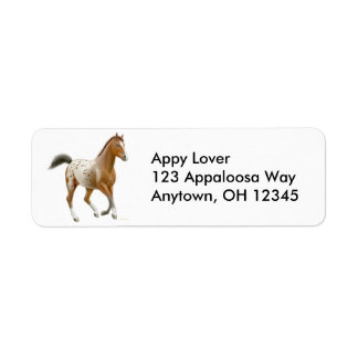 Frisky Appaloosa Horse Label