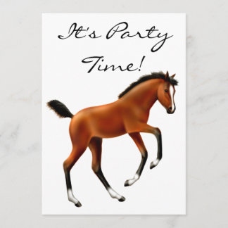 Frisky Bay Foal Invitation