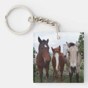 Frisky Hair, Four Horse Pals, Keychain