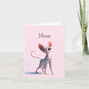 Frisky Kitty Cat Card