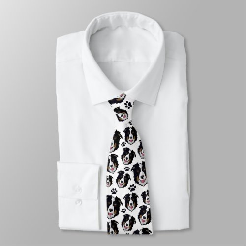 Frisky Scottish Border Collie Sheep Dog Pet Puppy Neck Tie