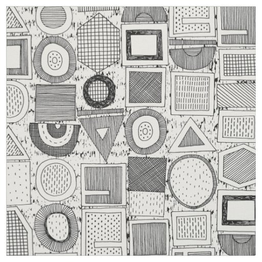 frisson memphis black white fabric