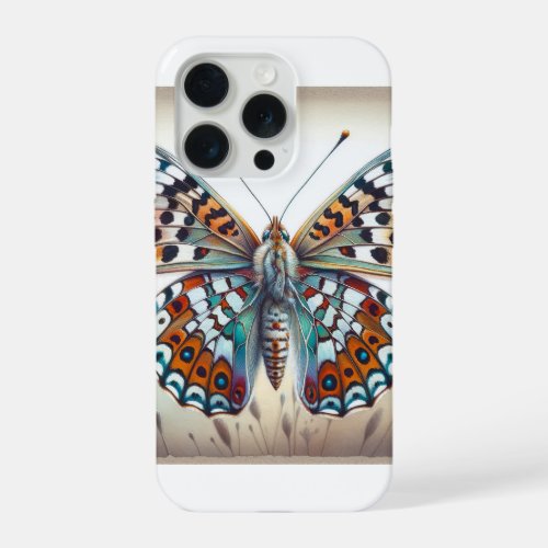 Fritillaries Butterfly IREF1812 _ Watercolor iPhone 15 Pro Case