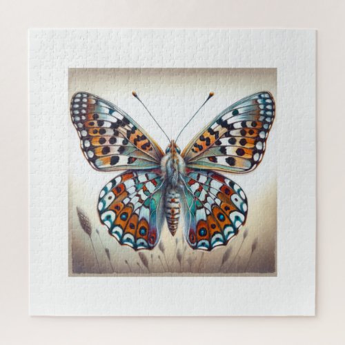 Fritillaries Butterfly IREF1812 _ Watercolor Jigsaw Puzzle