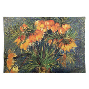 Fritillaries in a Copper Vase by Vincent van Gogh Cloth Placemat