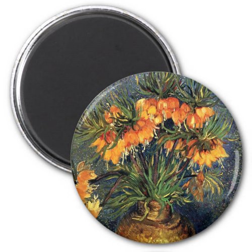 Fritillaries in a Copper Vase by Vincent van Gogh Magnet