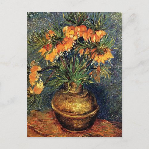 Fritillaries in a Copper Vase by Vincent van Gogh Postcard