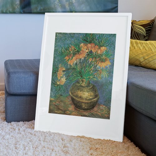 Fritillaries in a Copper Vase by Vincent van Gogh Poster